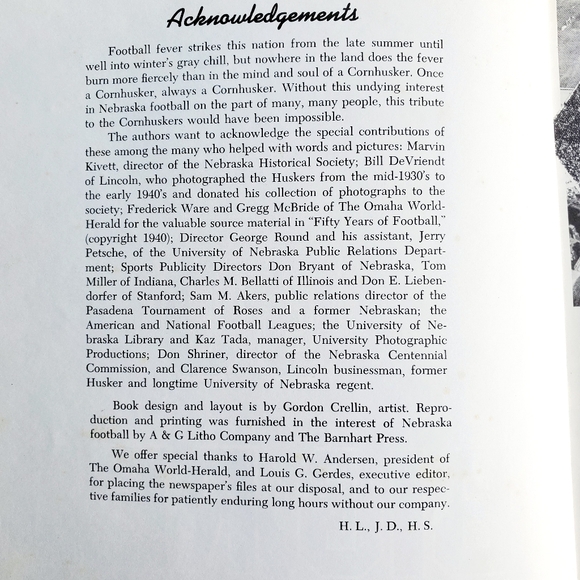 Go Big Red The Story Of Cornhusker Football 1966 Hollis J Limprecht James  Denne - Picture 8 of 16